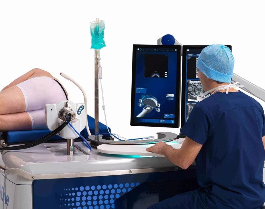 Ultrasonic examination of the prostate gland