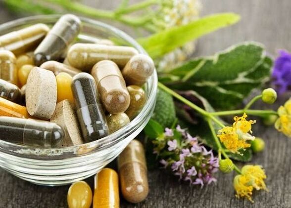 medicinal herbs and tablets for the treatment of prostatitis